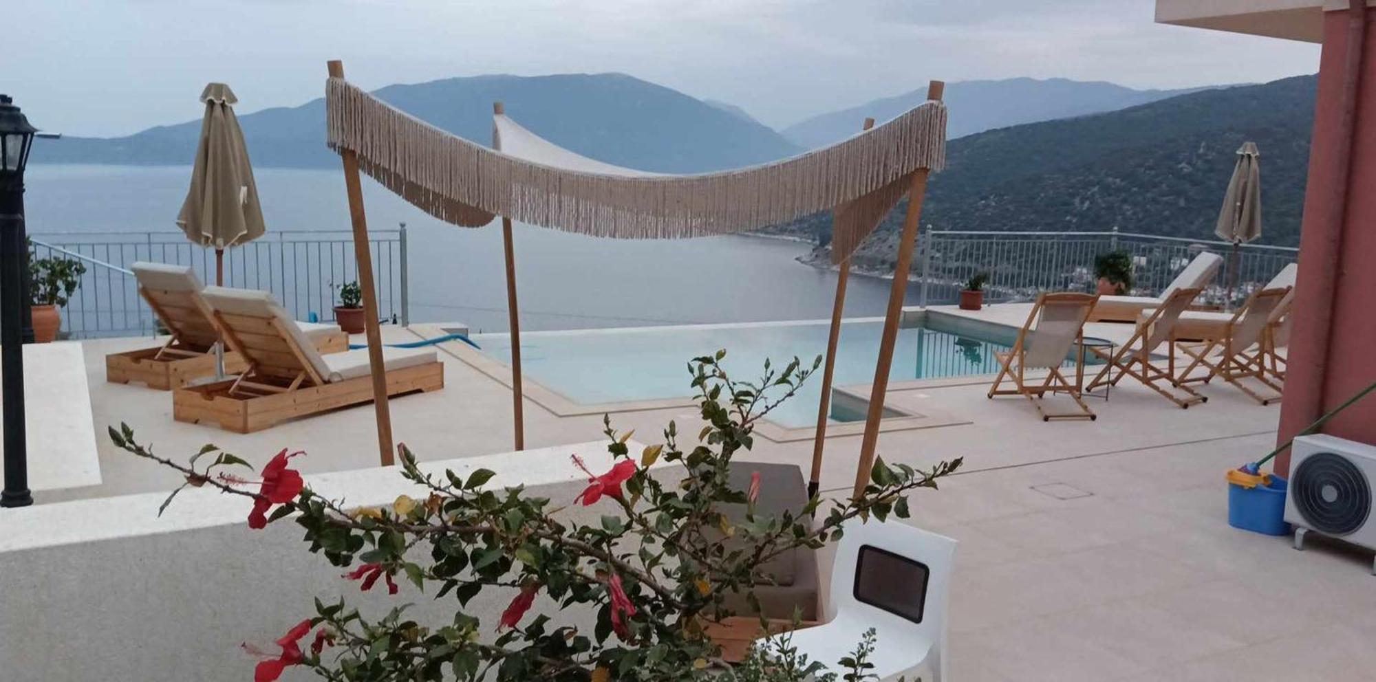 Augustela Villa Seaview Vacation Villa Agia Efimia Dış mekan fotoğraf