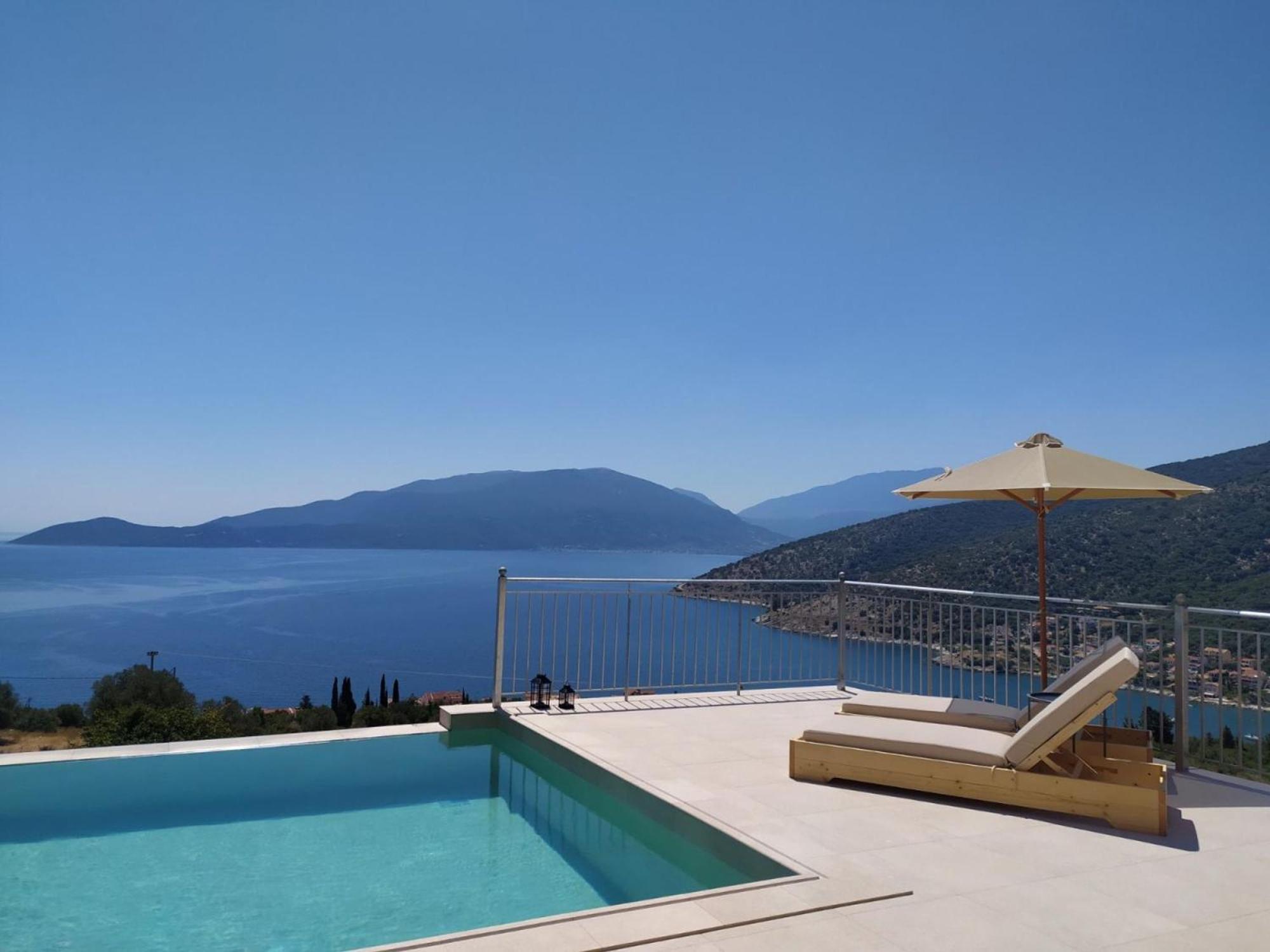 Augustela Villa Seaview Vacation Villa Agia Efimia Dış mekan fotoğraf