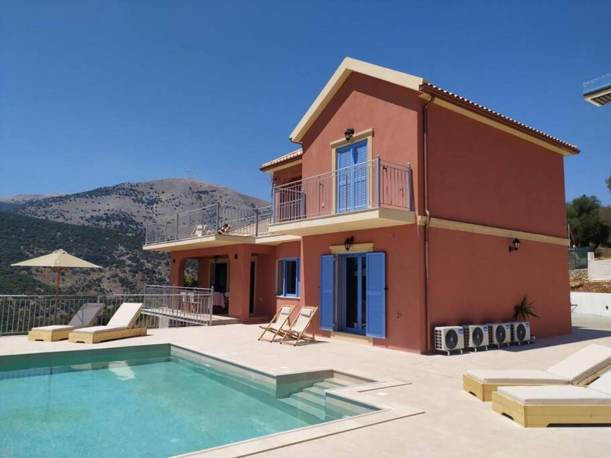Augustela Villa Seaview Vacation Villa Agia Efimia Dış mekan fotoğraf