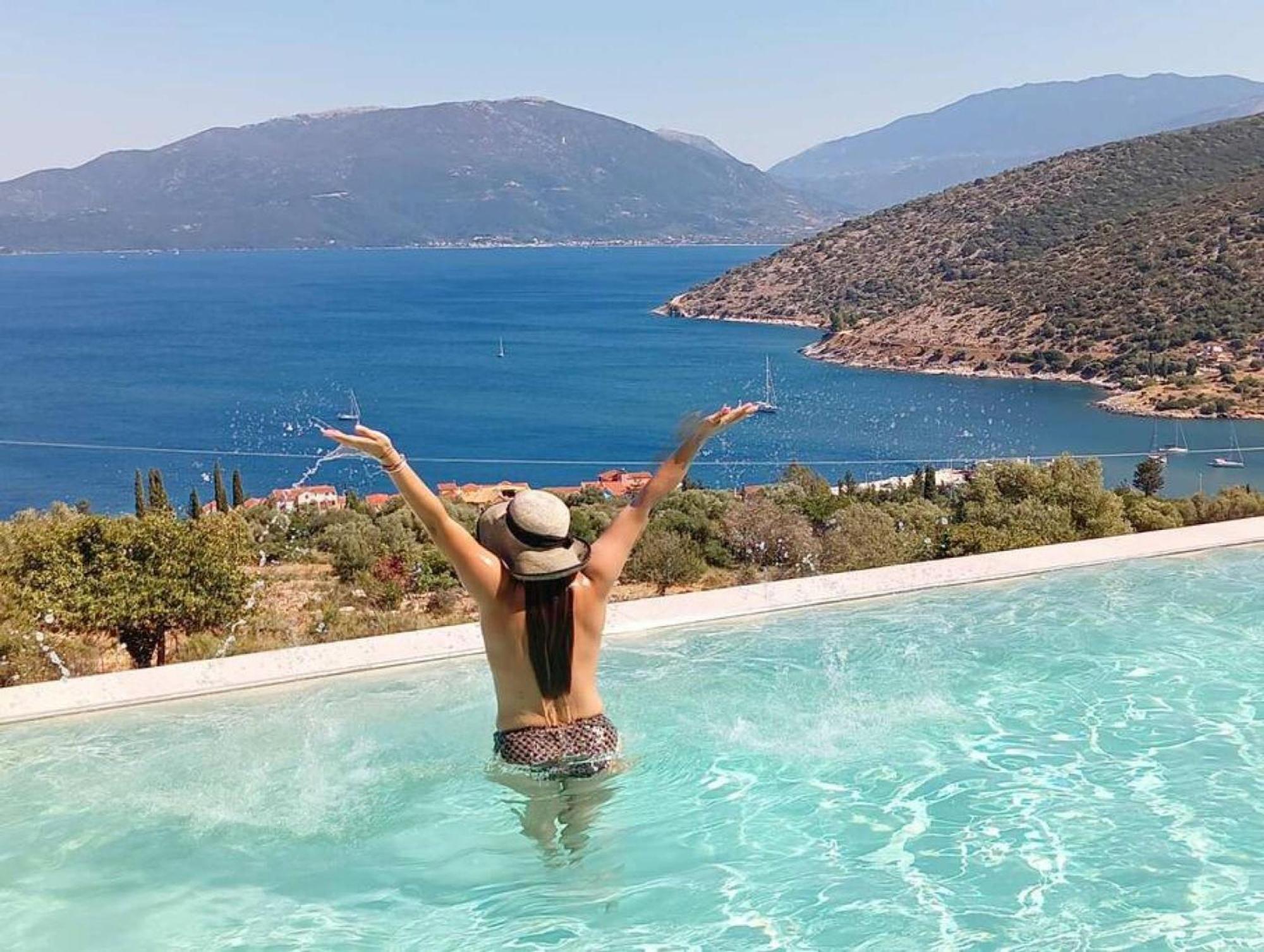 Augustela Villa Seaview Vacation Villa Agia Efimia Dış mekan fotoğraf